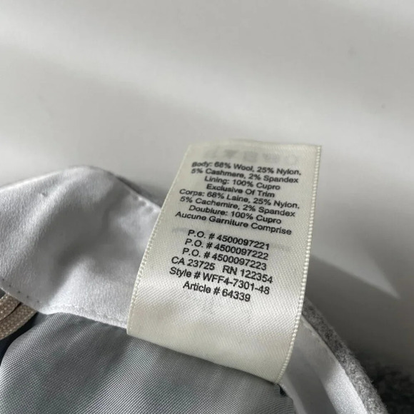 Aritzia Wilfred New Wrap Front Tie Wool Cashmere Blend Skirt Light Grey 6 - Picture 6 of 6